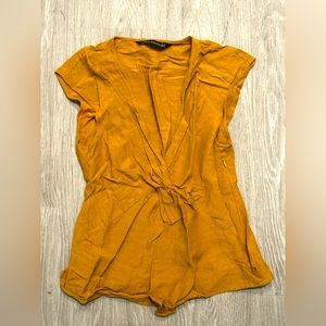 Mustard Zara shirt